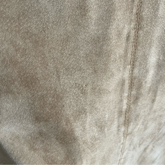 Eddie Bauer Vintage Suede Genuine Leather Tan Maxi Skirt Size 12 - Picture 11 of 15